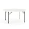 Flash Furniture Round Wh 60Rnd Plastic Fold Table, 59.75" W, 59.75" L, 28.75" H, Plastic Top, White DAD-YCZ-152R-GW-GG - alternate 1
